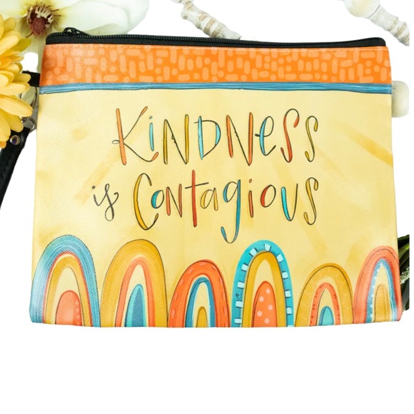 NWT Kindness Is Contagious Make Up Bag - Picture 5 of 5